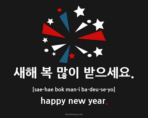 Happy new year in korean